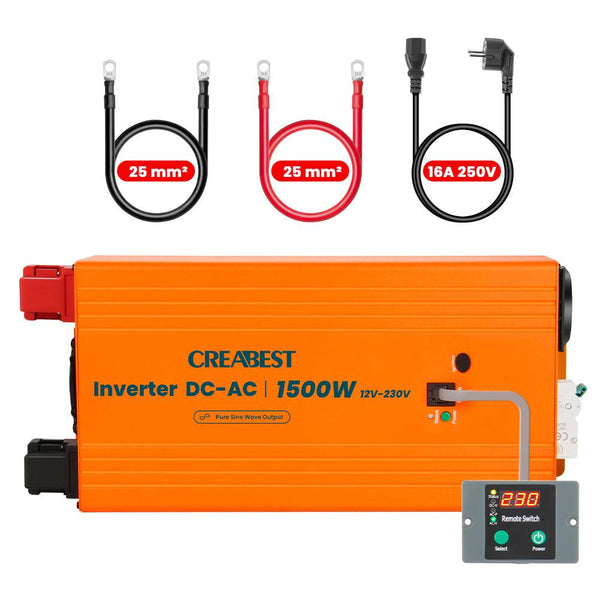 1500W Inverter 12v 230v