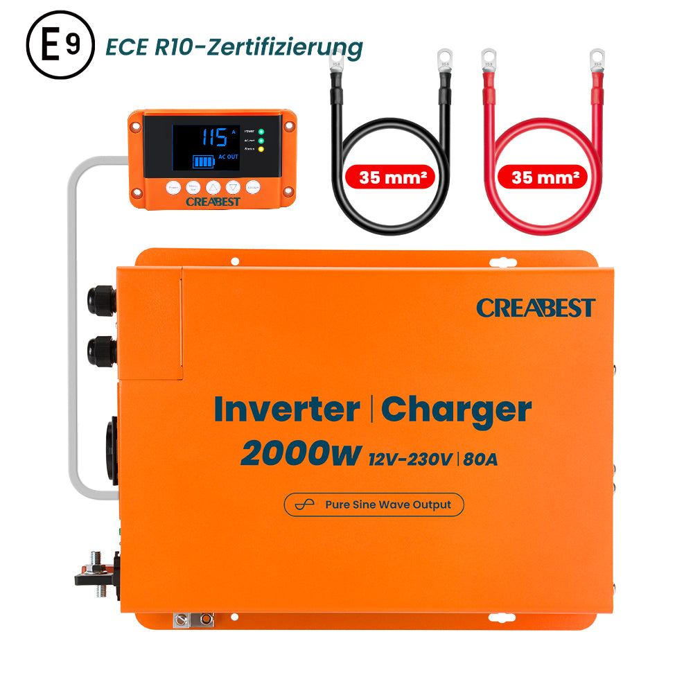 2000W Inverter laddare 12v 230v