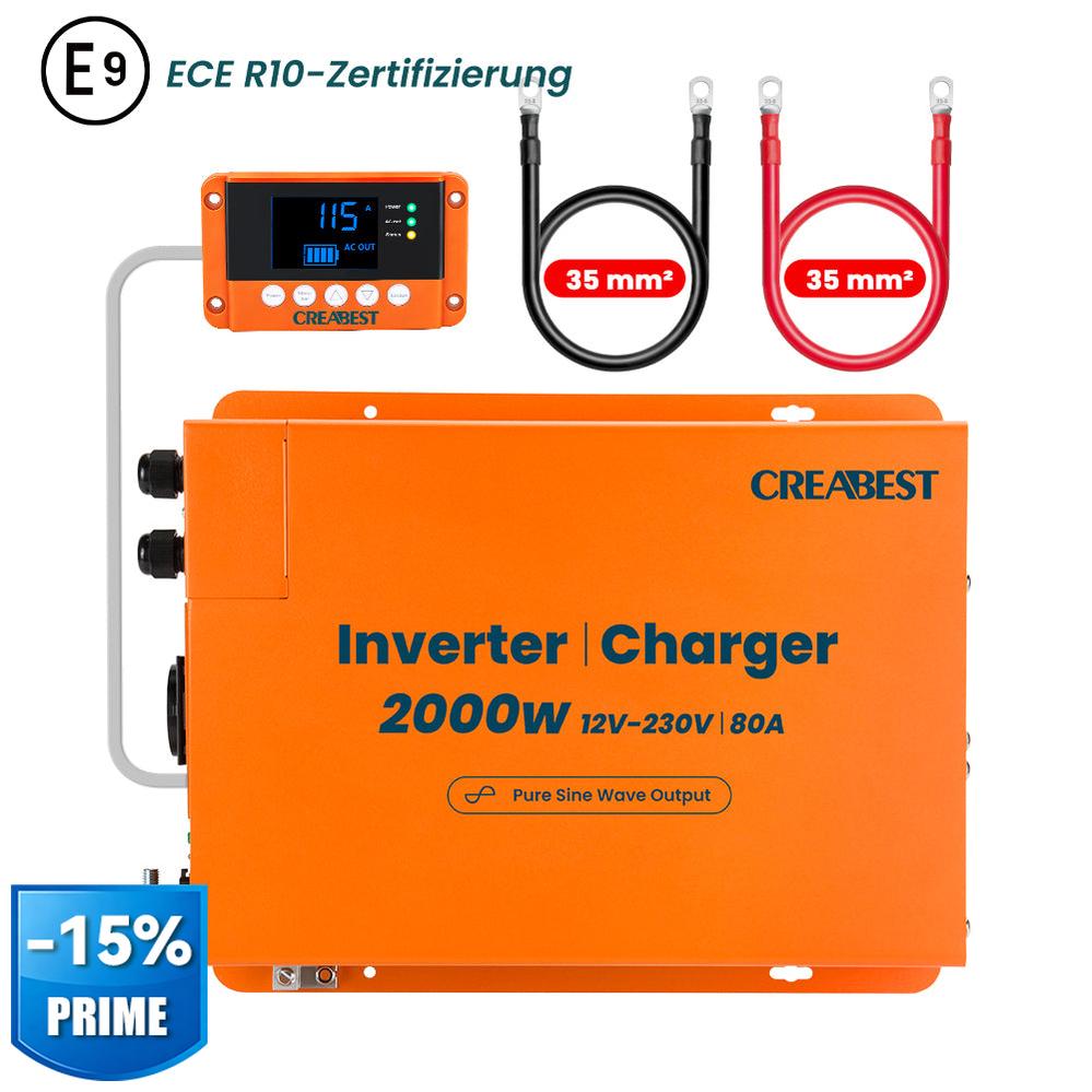 2000W Inverter laddare 12v 230v